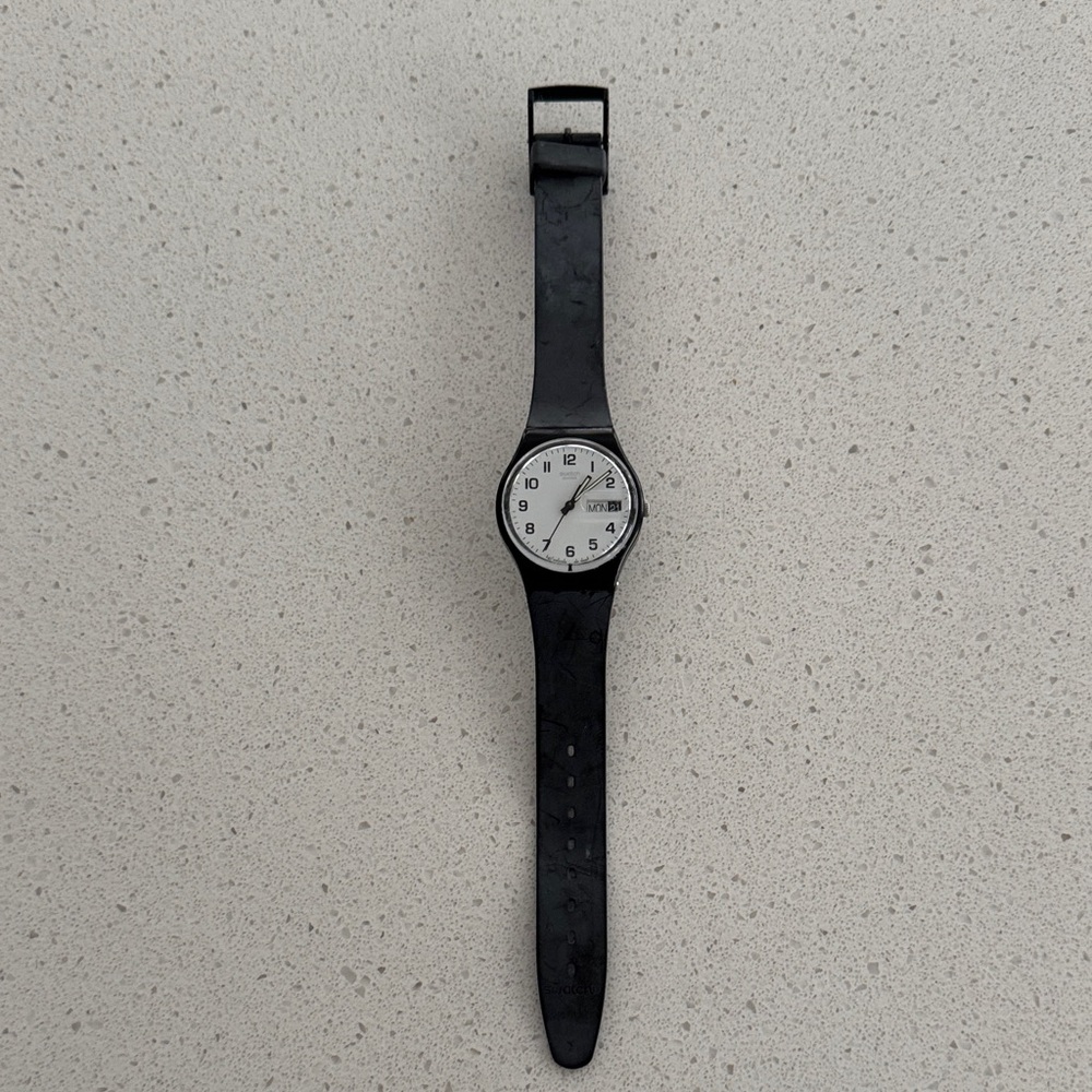 Classic Swatch Black Analog Watch